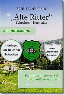 Jugendtrainig findet immer Montags statt - zum schnuppern kann man jederzeit gerne vorbei kommen